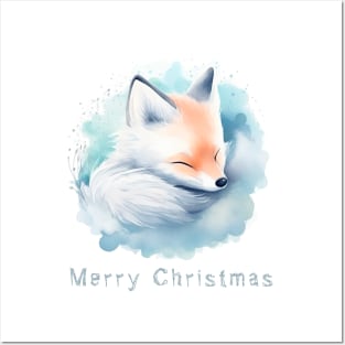 Snow fox Posters and Art